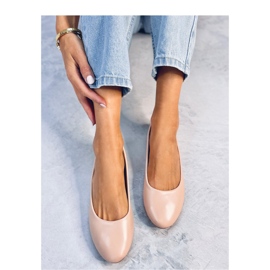 Ballerines avec empiècement en cuir Tova Beige - Inello 1