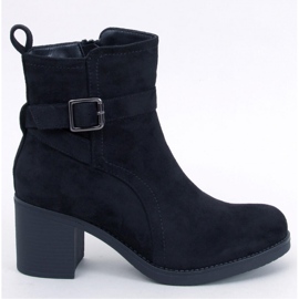 Rennia Bottines à talons larges noires - Inello le noir 1