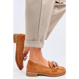 Mocassins Anselme Camel avec pierres - Inello brun 4