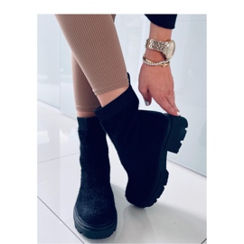 Roanna Bottines chaussettes noires - Inello le noir 1