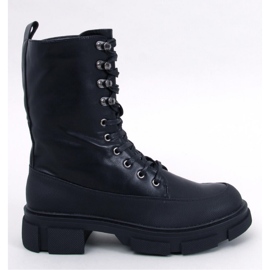 Dart Bottines bovver noires à lacets - Inello le noir 1
