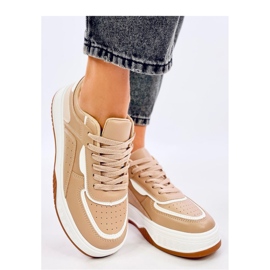 Baskets femme Moriau Camel - Inello brun 3