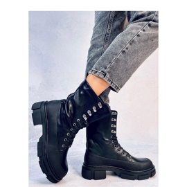 Dart Bottines bovver noires à lacets - Inello le noir 4