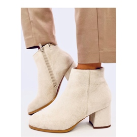 Marple Bottines à talons lisses beiges - Inello 1 Marple Bottines à talons lisses beiges - Inello 1