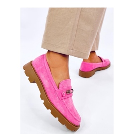 Mocassins femme Molla Fuchsia - Inello rose 1
