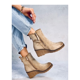 Bottines compensées Meyer Beige - Inello 4