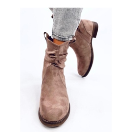 Wonger Bottines plates classiques kaki - Inello beige 2