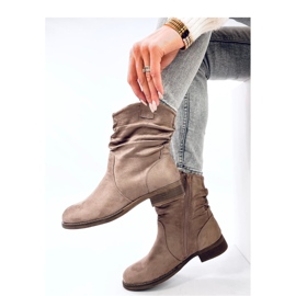 Wonger Bottines plates classiques kaki - Inello beige 3