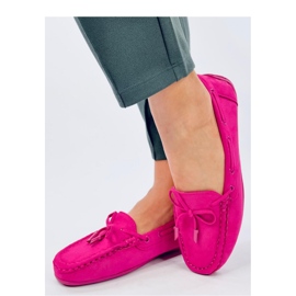 Mocassins Wards en daim fuchsia - Inello rose 1