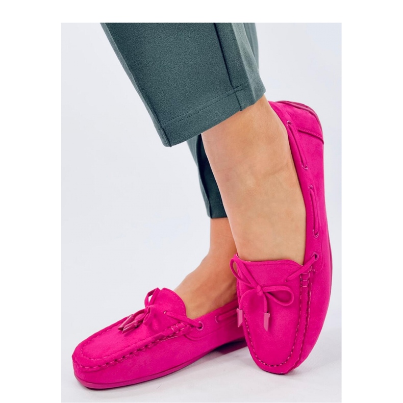 Mocassins Wards en daim fuchsia - Inello rose 1