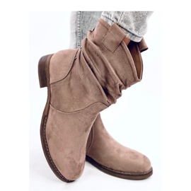 Wonger Bottines plates classiques kaki - Inello beige 4