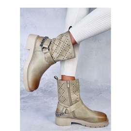 Bottines ajourées Issey Green - Inello vert 3