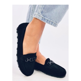 Mocassins femme en daim Trabei Noir - Inello 1