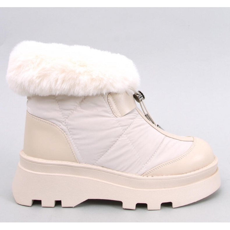 Tavaris Bottes de neige beiges avec fourrure - Inello 1