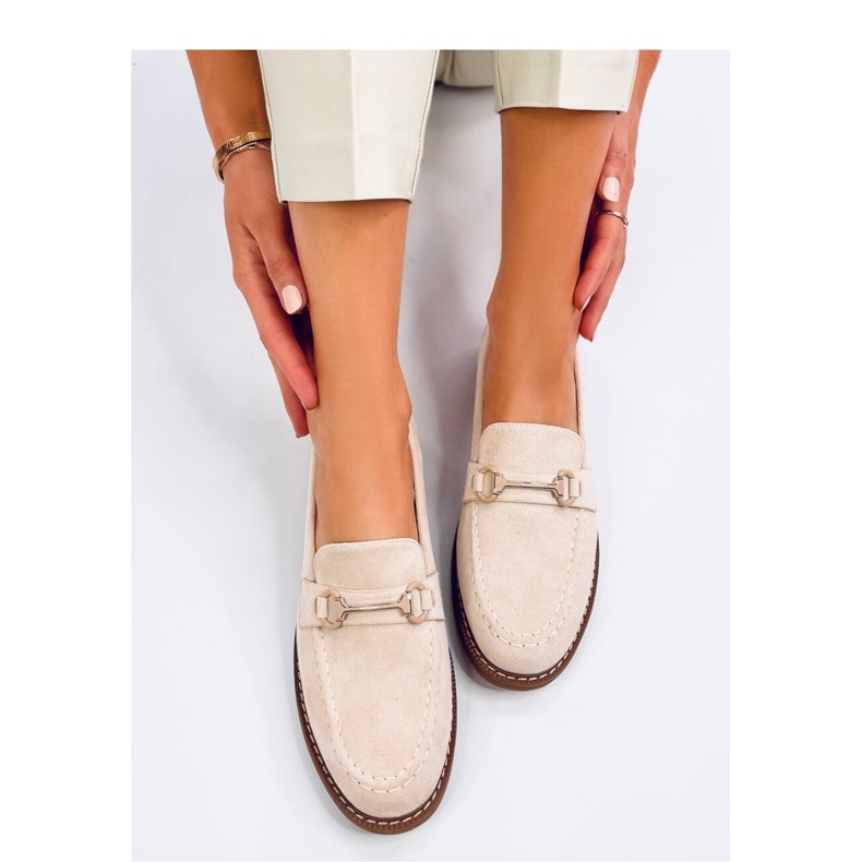 Mocassins femme en daim States Beige - Inello 1