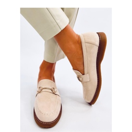 Mocassins femme en daim States Beige - Inello 3