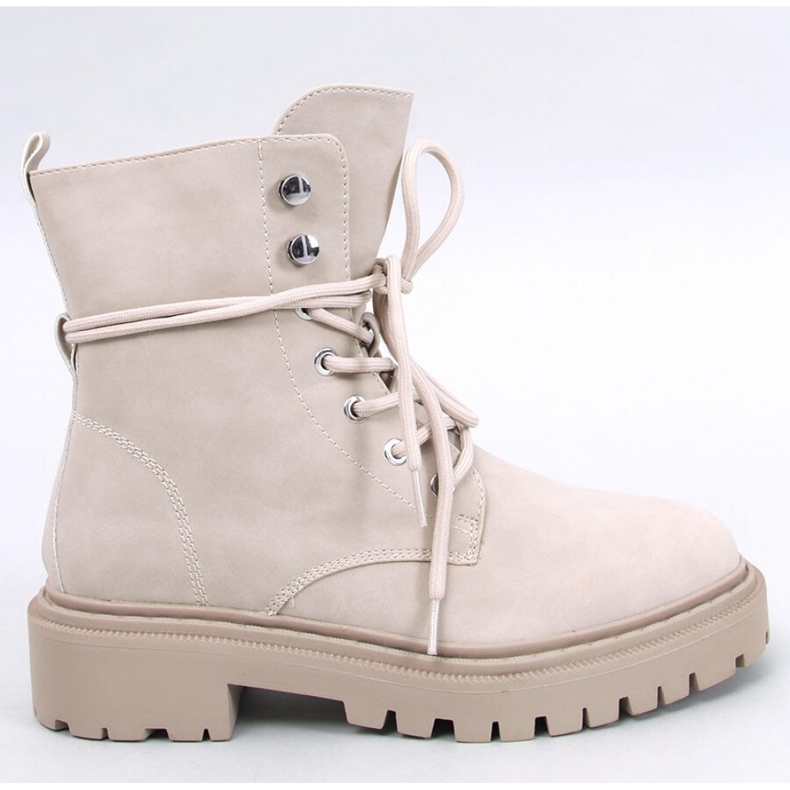 Simmo Bottines à lacets beiges avec protection - Inello 1