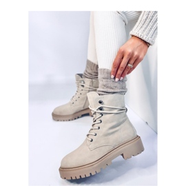 Simmo Bottines à lacets beiges avec protection - Inello 2
