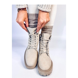 Simmo Bottines à lacets beiges avec protection - Inello 3