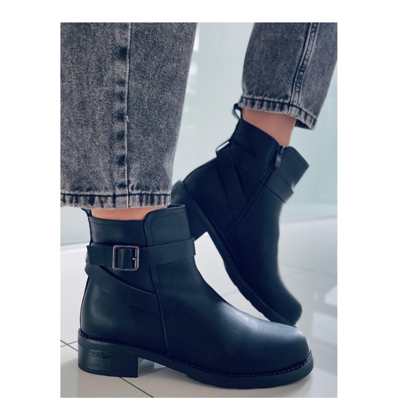 Bottines Chelsea femme Rubio Noir en grain - Inello 2