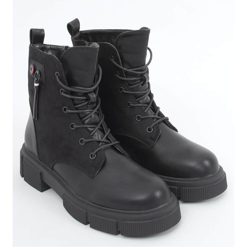 Provo Bottines semelle épaisse noires - Inello le noir 1