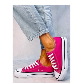 Baskets classiques femme Fargis Fuchsia - Inello rose 1