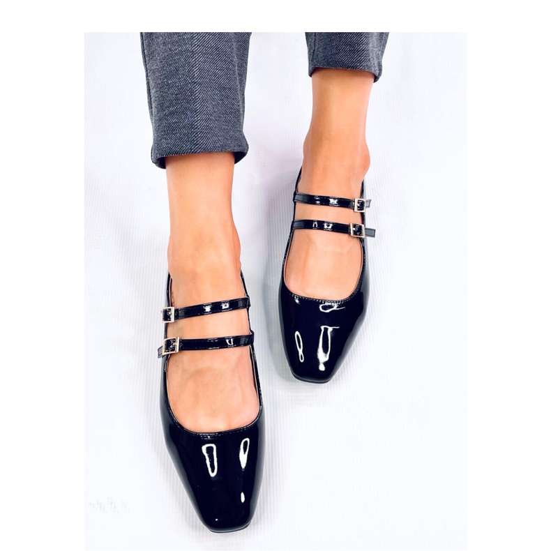 Ballerines vernies Mary Jane Liths noires - Inello le noir 1 Ballerines vernies Mary Jane Liths noires - Inello le noir 1
