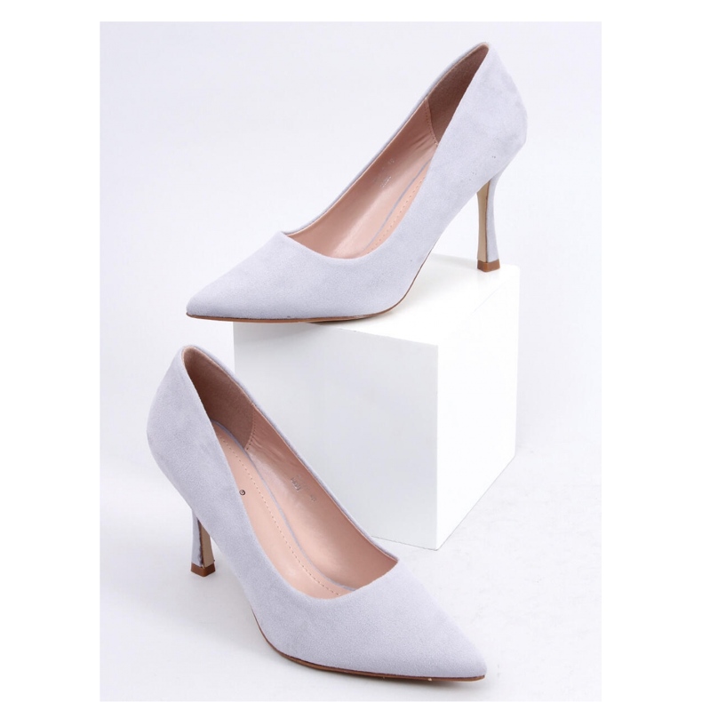Escarpins femme en daim Giorgia Grey - Inello gris 1