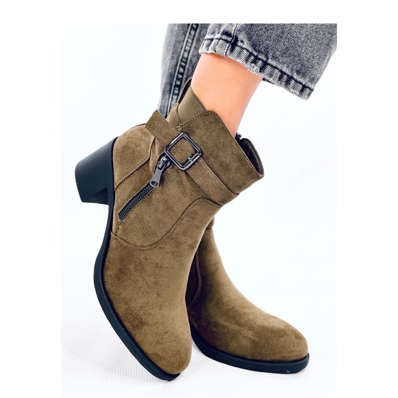 Bottines classiques à talons Irving Green - Inello vert 2