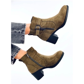 Bottines classiques à talons Irving Green - Inello vert 4