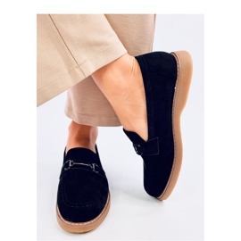 Mocassins femme en daim States Noir - Inello le noir 2