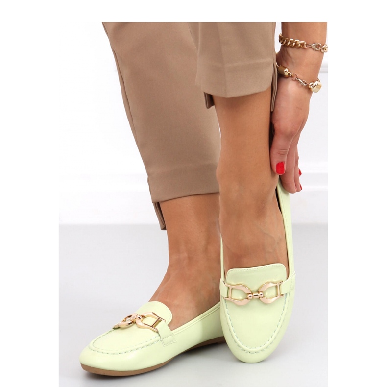 Mocassins femme Amiya LT.GREEN - Inello vert 2