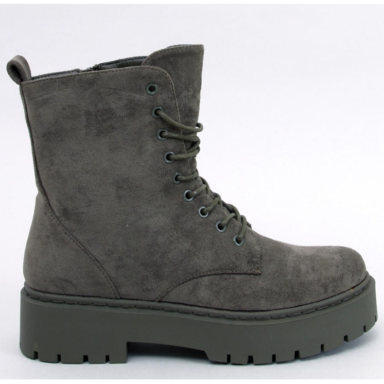 Burse Bottines plateforme à lacets vertes - Inello 1