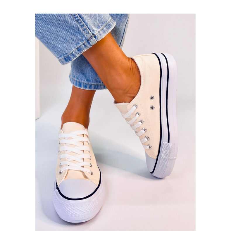 Baskets classiques femme Fargis Beige - Inello 1