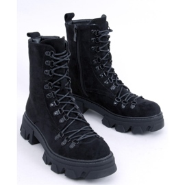 Bottines à lacets Worker noires Conor - Inello le noir 1