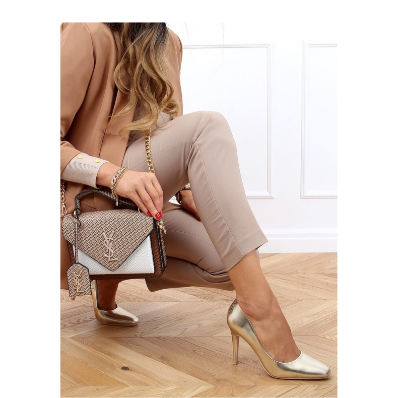 Talons hauts dorés pour femmes LE081P L.GOLD - Inello jaune 1