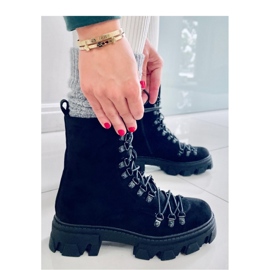 Bottines à lacets Worker noires Conor - Inello le noir 2
