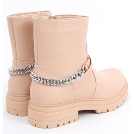 Bottines chaîne Cindy Nude - Inello beige 1