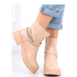 Bottines chaîne Cindy Nude - Inello beige 2