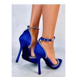 Escarpins aiguilles Conway bleus avec strass - Inello 3