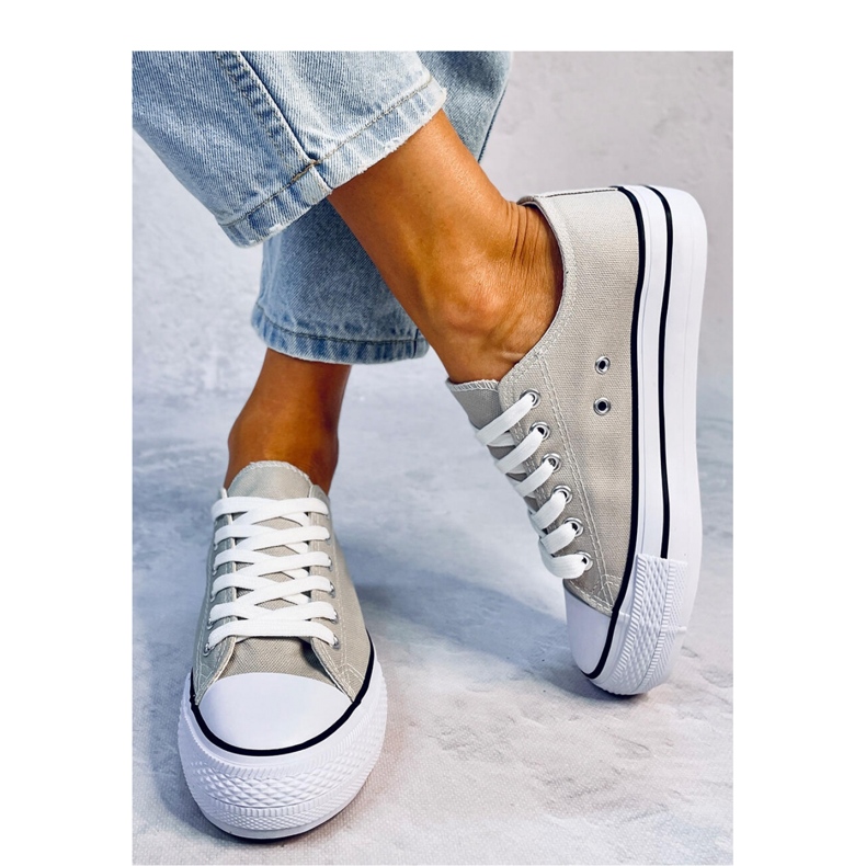 Baskets classiques femme Fargis Gris - Inello 1