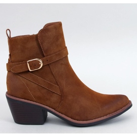 Santiags à talons bas Cunnig Camel - Inello brun 1