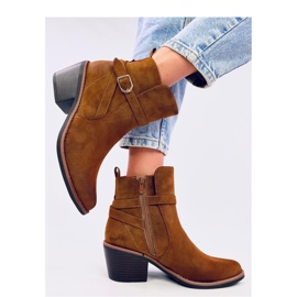 Santiags à talons bas Cunnig Camel - Inello brun 2