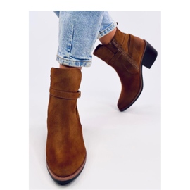 Santiags à talons bas Cunnig Camel - Inello brun 3