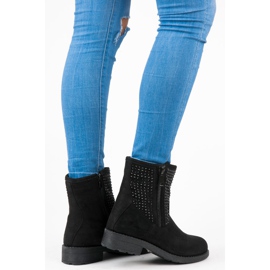 Abloom Bottes en daim d'automne noir 1