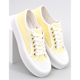 Baskets plateforme femme Dors Jaune - Inello 1