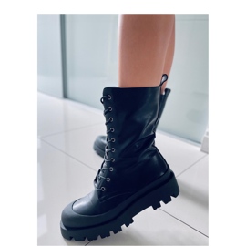 Knight Bottines noires à lacets - Inello le noir 2