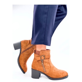Bottines classiques à talons Irving Camel - Inello brun 3