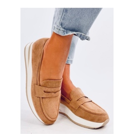 Mocassins compensés Pacifs Camel - Inello brun 2