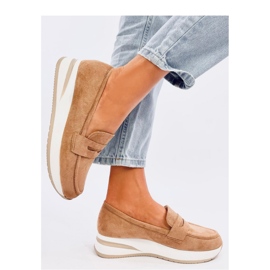 Mocassins compensés Pacifs Camel - Inello brun 3